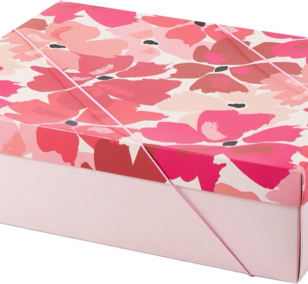 Caixa Tampa e Fundo – Flores de Vermelho