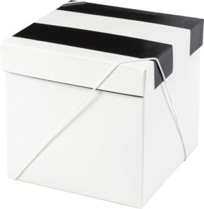 Caixa – Cubo – Listras Black and White