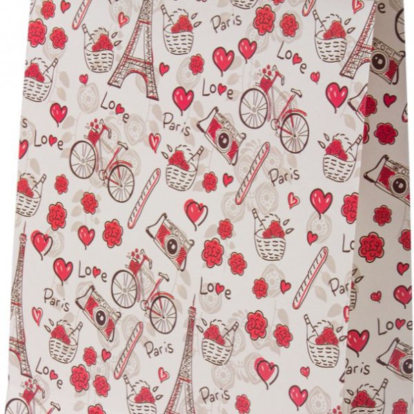 Sacola presenteável com aba – Parisiense