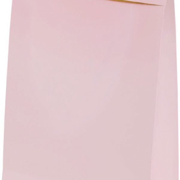 Sacola presenteável com aba – Rosa Bebê