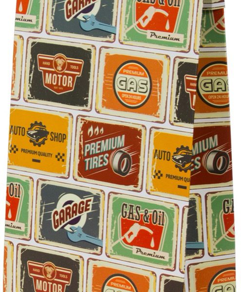 Sacola presenteável com aba – Placas Vintage