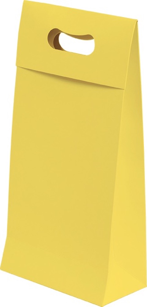 Sacola presenteável com aba – Amarelo