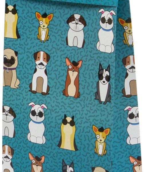 Sacola presenteável com aba – Cachorrinhos