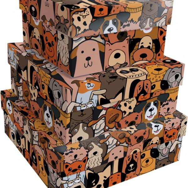 Kit Caixas Rígidas – Quadrado – Cães Urbanos