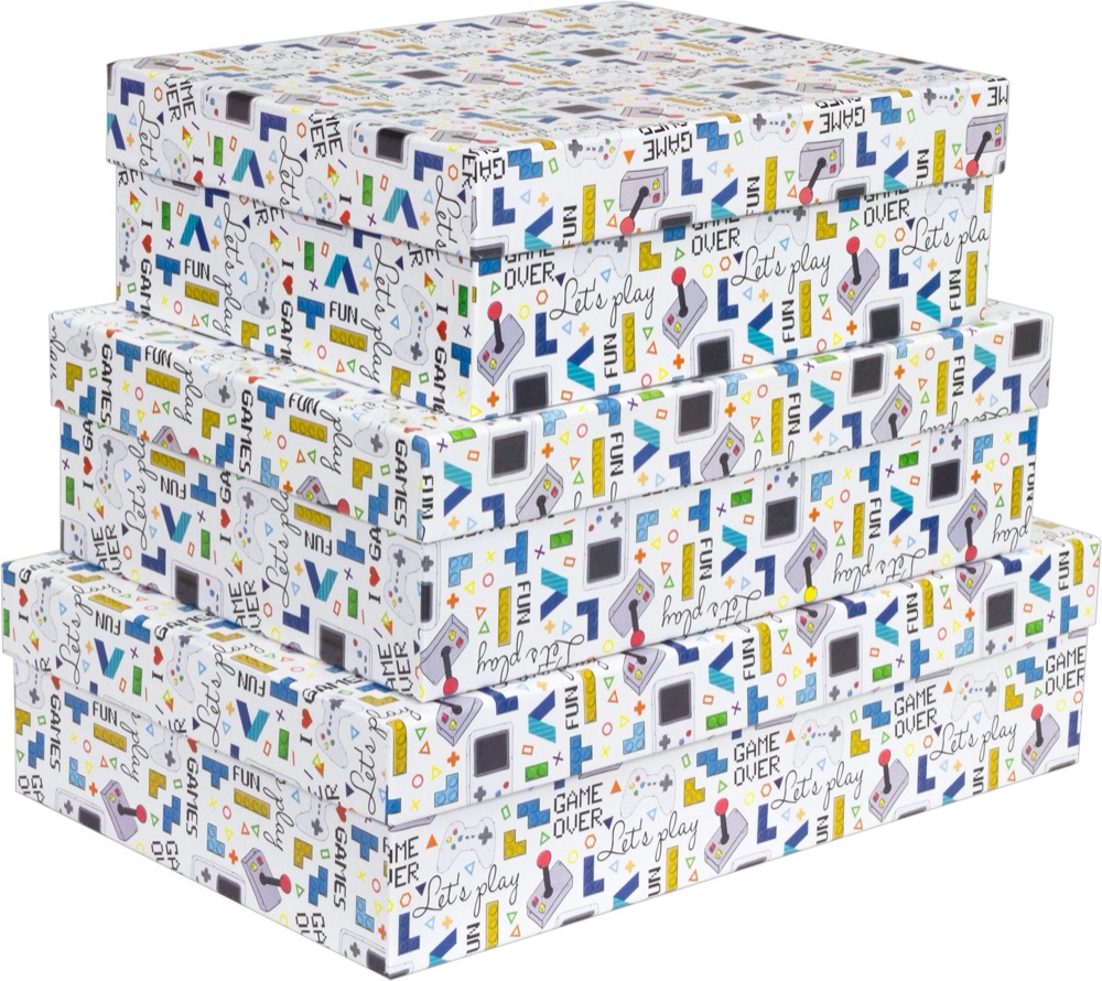 Kit Caixas Rígidas – Retangular – Games