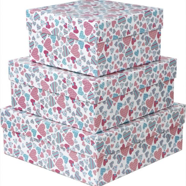 Kit Caixas Rígidas – Quadrado – Amorê
