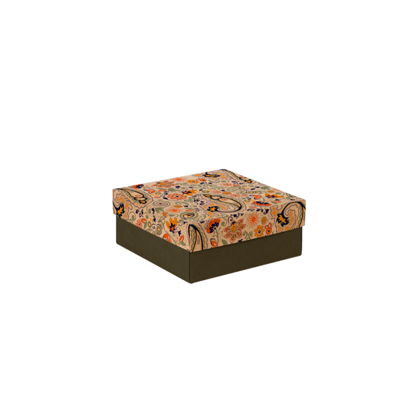 Premium Kraft – Floral Rústico – Caixa tampa e fundo