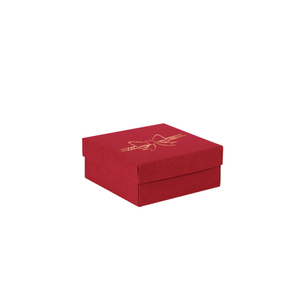 Premium Kraft – Vermelho Laço – Caixa tampa e fundo