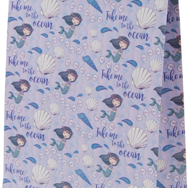 Sacola presenteável com aba – Sereia Marina