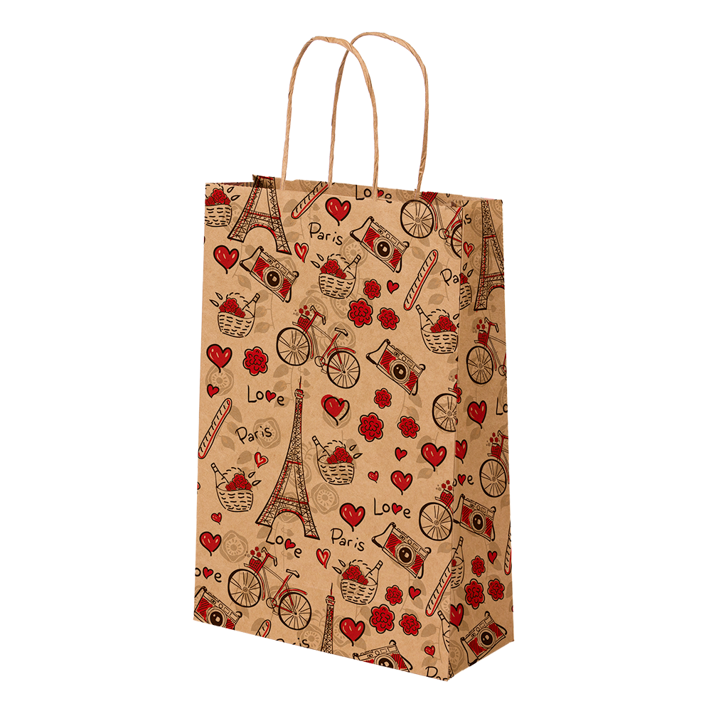 Premium Kraft – Parisiense Kraft – Sacola com alça papel – PP