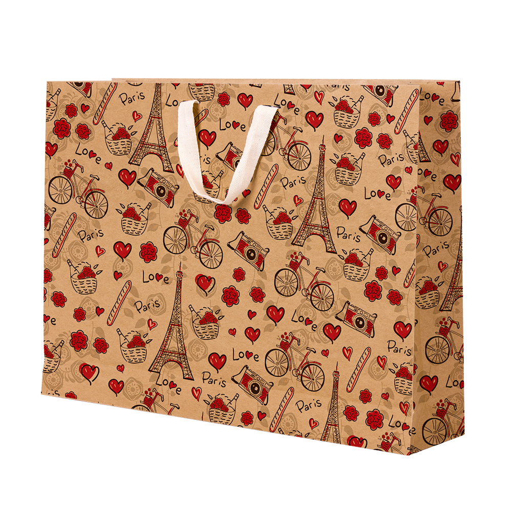 Premium Kraft – Parisiense Kraft – Sacola com alça algodão – G