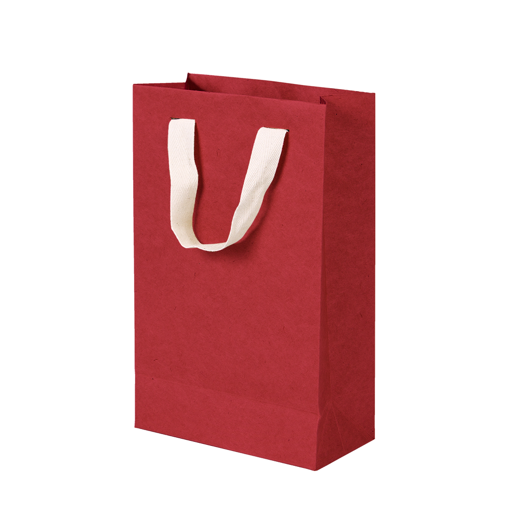 Premium Kraft – Kraft Vermelho – Sacola com alça algodão – PP