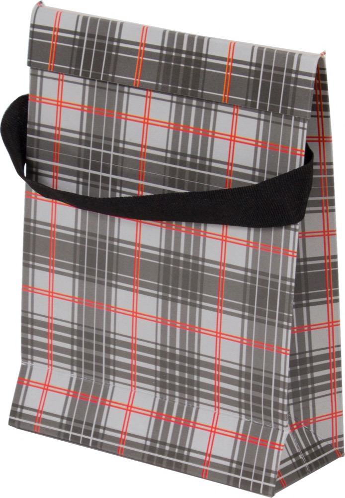 Basic Bag – XP – Xadrez Cinza e Vermelho