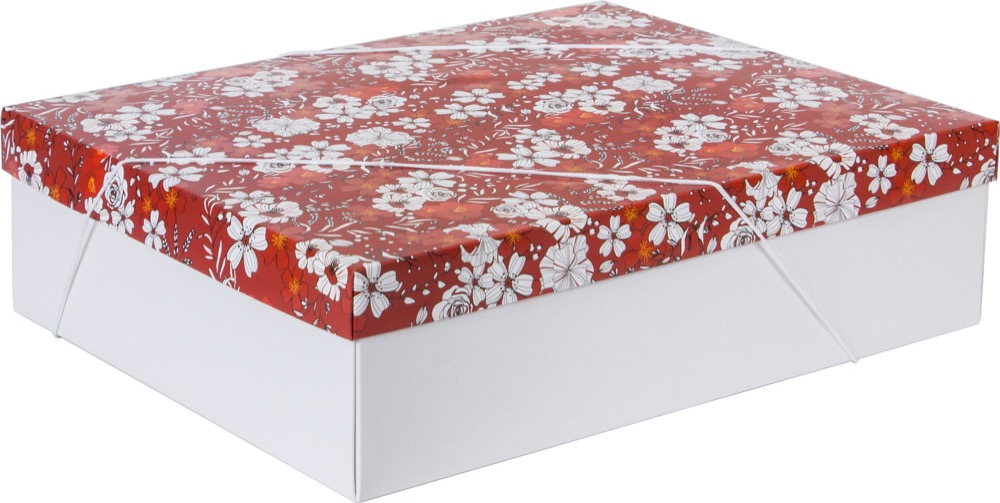 Caixa – G Retangular – Flores Marsala