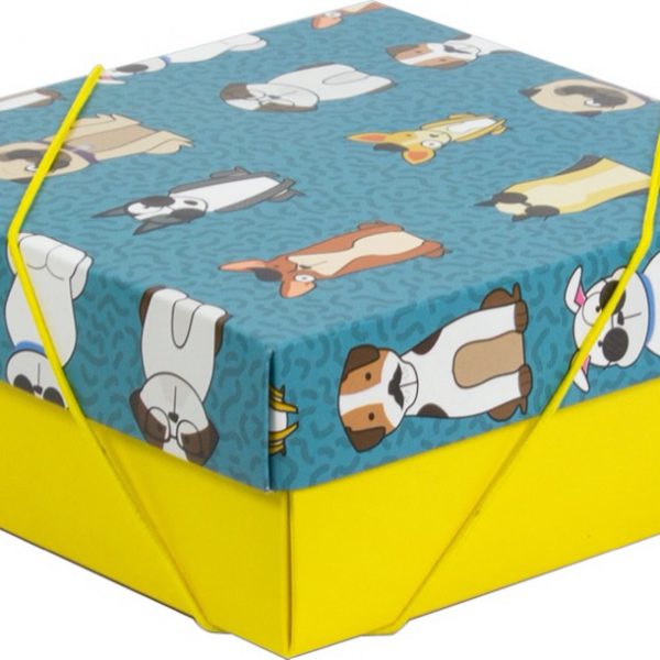 Caixa Tampa e Fundo – Cachorrinhos