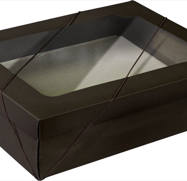 Caixa com visor – Marrom