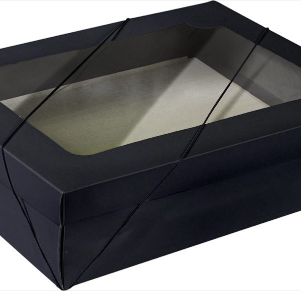 Caixa com visor – Preto