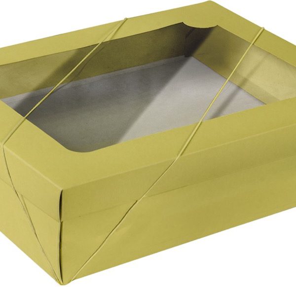 Caixa com visor – Amarelo