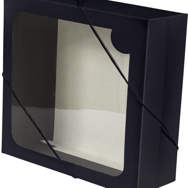 Caixa com visor – Preto