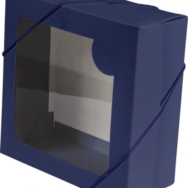Caixa com visor – Azul