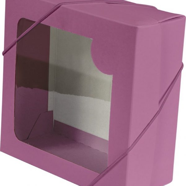 Caixa com visor – Magenta