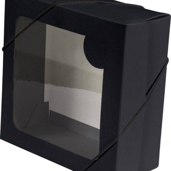 Caixa com visor – Preto