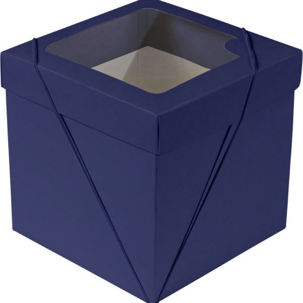 Caixa com visor – Azul