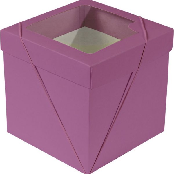 Caixa com visor – Magenta