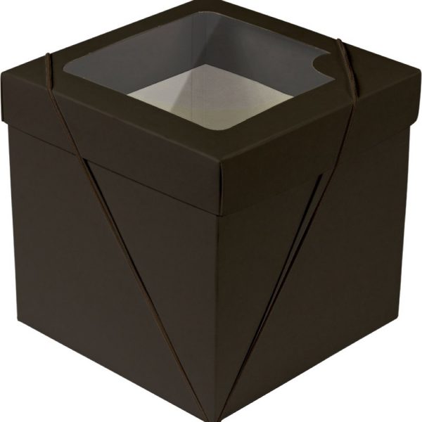 Caixa com visor – Marrom