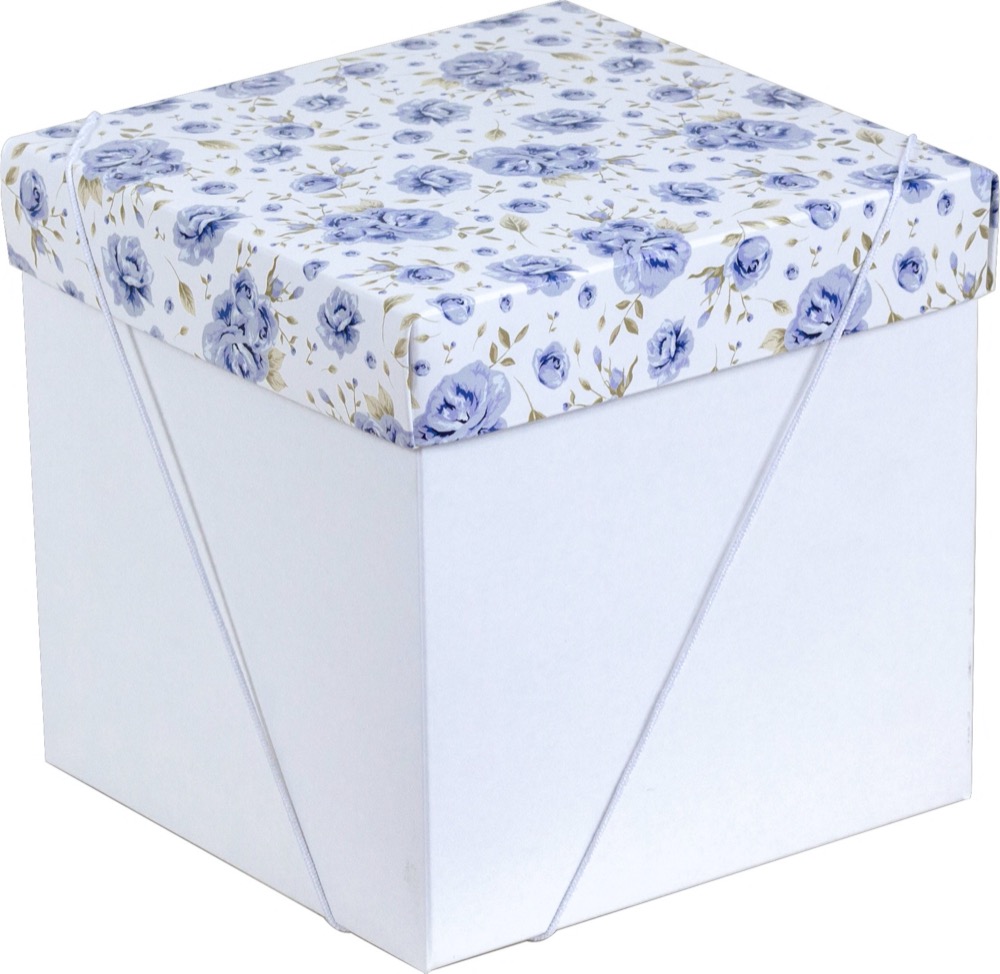 Caixa – Cubo – Rosas Azuis