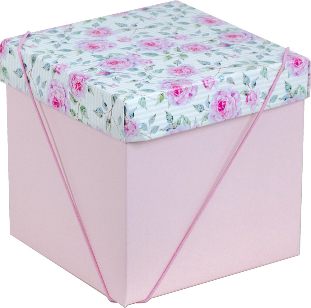 Caixa – Cubo – Floral Rose