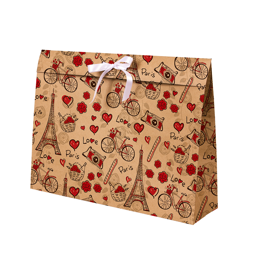 Premium Kraft – Parisiense Kraft – Sacola envelope com alça – G