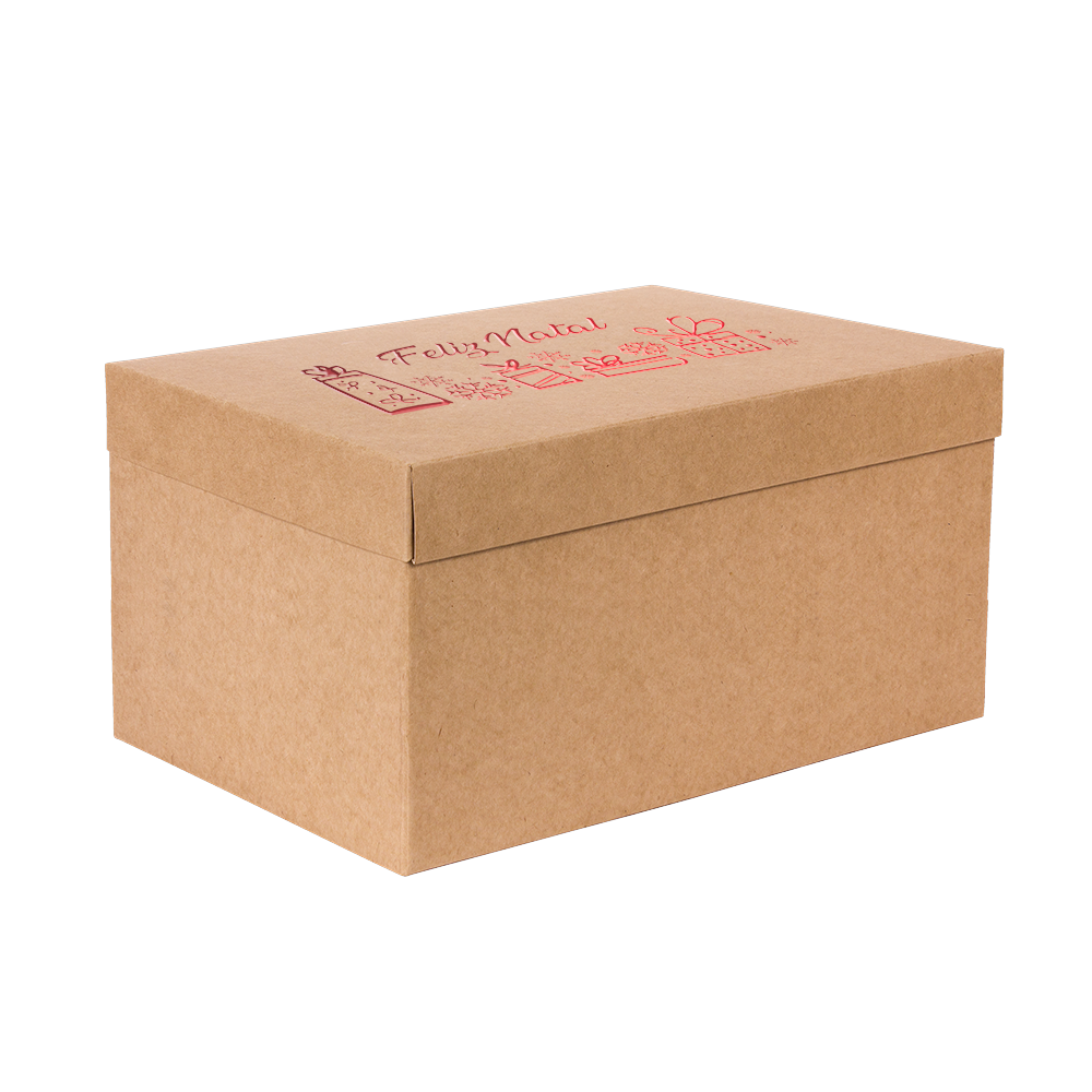 Premium Kraft – Natural Natal – Caixa T/F montável semirrígida – G