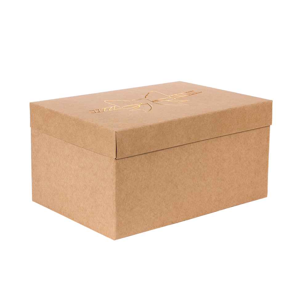 Premium Kraft – Natural Laço – Caixa T/F montável semirrígida – M