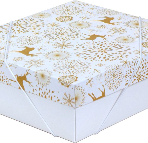 Caixa Tampa e Fundo – Natal Gold