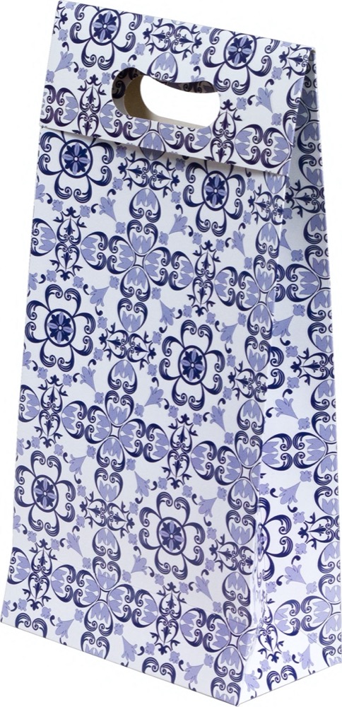 Sacola presenteável com aba – P – Azulejo Português