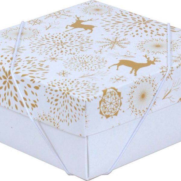 Caixa Tampa e Fundo – Natal Gold