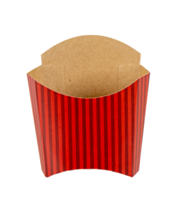 Caixa Batata Frita – PP – Listras Vermelha