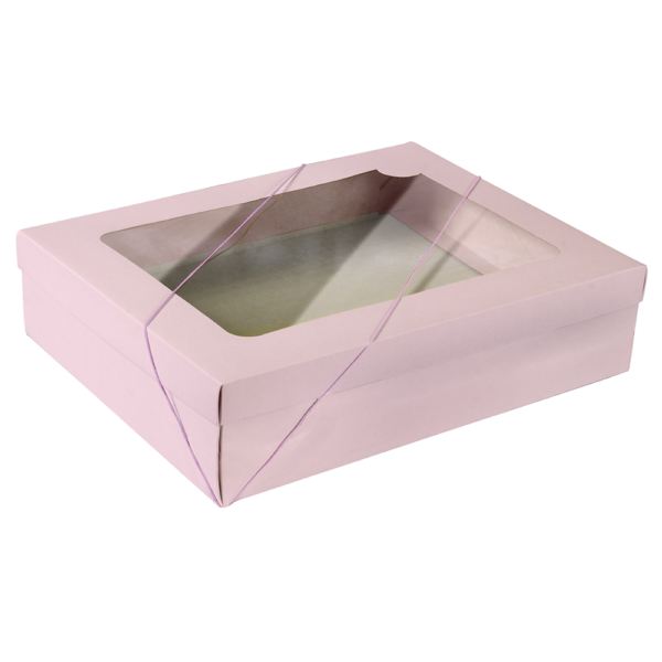 Caixa com visor – Rosa Bebê